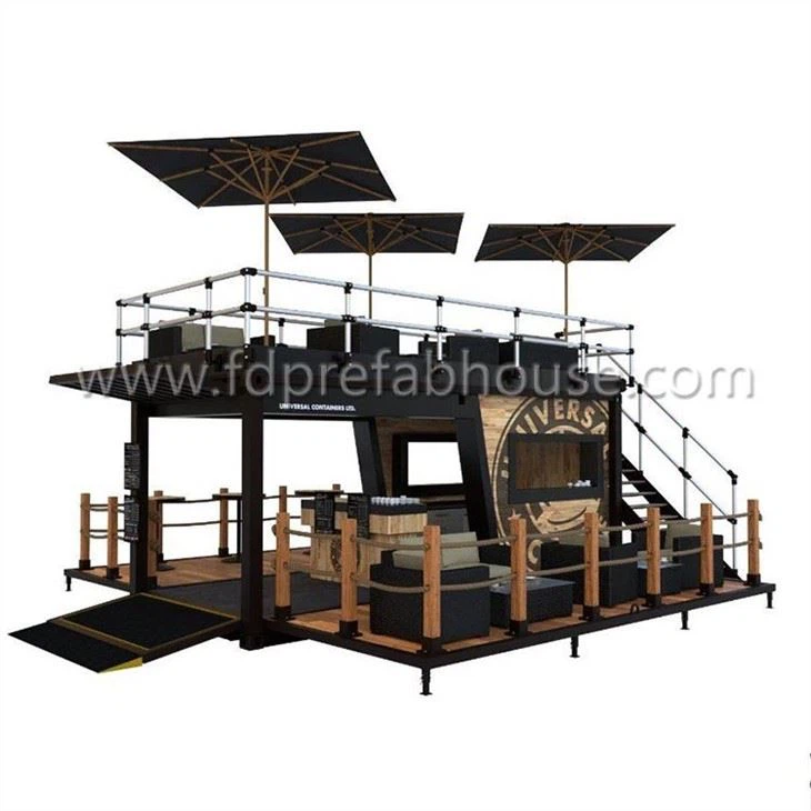 Double-layer Black Simple Container Cafe